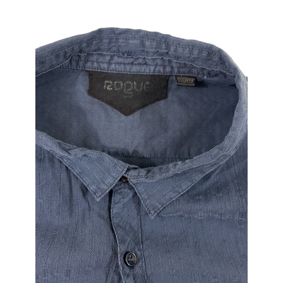 Rogue Men Blue Short Sleeve Button Up Shirt Sz XXL - Picture 5 of 6